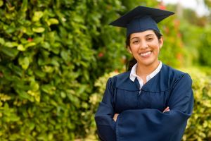 Graduate with a nice smile